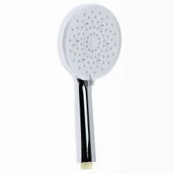 SOFFIONE DOCCIA 12 X 24.5 CM DOCCETTA MULTIGETTO REGOLABILE ROTONDA BIANCA 87144