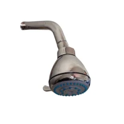 SOFFIONE DOCCIA A MURO DOCCETTA FISSA EFFETTO PIOGGIA 3 GETTI BRACCIO 15CM