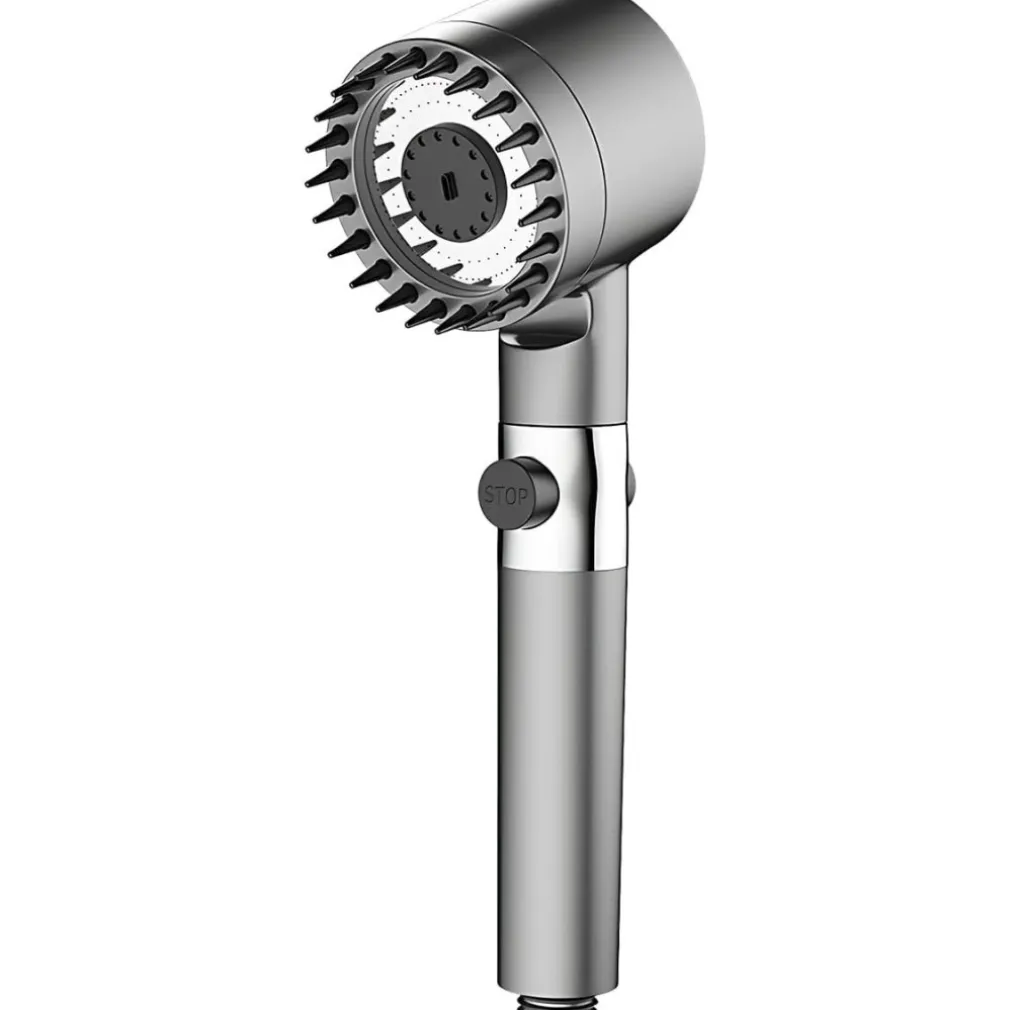 SOFFIONE DOCCIA A PIOGGIA CON FILTRO A 4 MODALITà MASSAGGIO AD ALTA PRESSIONE