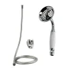 SOFFIONE DOCCIA A TELEFONO CON TUBO FLESSIBILE DA 180 CM FILTRO SUPPORTO A MURO