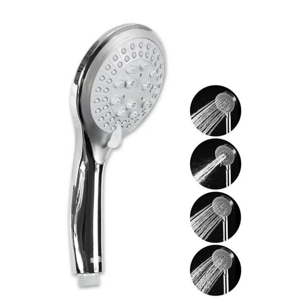 SOFFIONE DOCCIA BAGNO MULTIGETTO DOCCETTA TELEFONO GETTO REGOLABILE Ø12 CM 52047