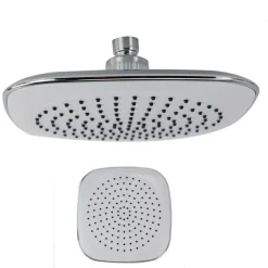 SOFFIONE DOCCIA BAGNO QUADRATO 20X20CM ABS EFFETTO PIOGGIA 52213 FILTRO ANTICALCARE