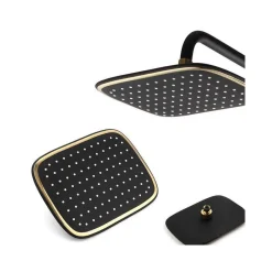 SOFFIONE DOCCIA BAGNO RETTANGOLARE CASCATA EFFETTO PIOGGIA 8" 23,5 X 17,5 CM