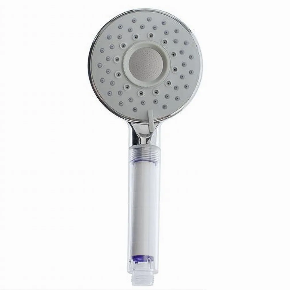 SOFFIONE DOCCIA DOCCETTA MULTIGETTO ROTONDO MODERNO 10.5X25.5 CM MASSAGGIO 79698