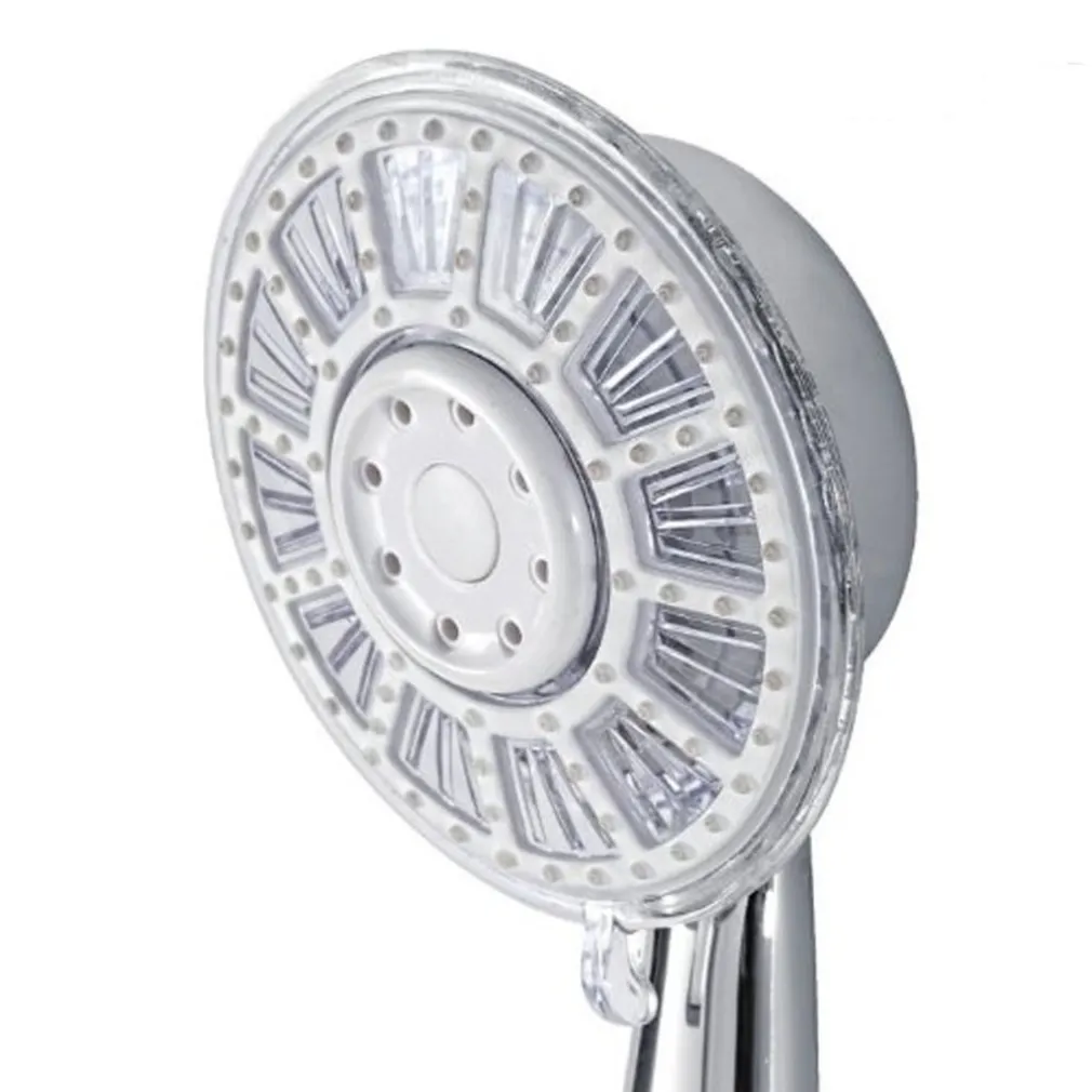 SOFFIONE DOCCIA IN ABS CROMATO DOCCETTA MULTIFUNZIONE A LED PER DOCCIA