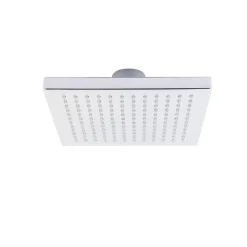 SOFFIONE DOCCIA LED RGB 20 X 20 CM CROMOTERAPIA DOCCIA EMOZIONALE ARGENTO 79907