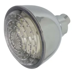 SOFFIONE DOCCIA LED ROTONDO Ø8CM CROMOTERAPIA DOCCIA EMOZIONALE MULTICOLOR 79900