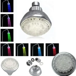 SOFFIONE DOCCIA MISCELATORE A LED MULTICOLOR COLORI RICAMBIO SOFFIONE DOCCIA