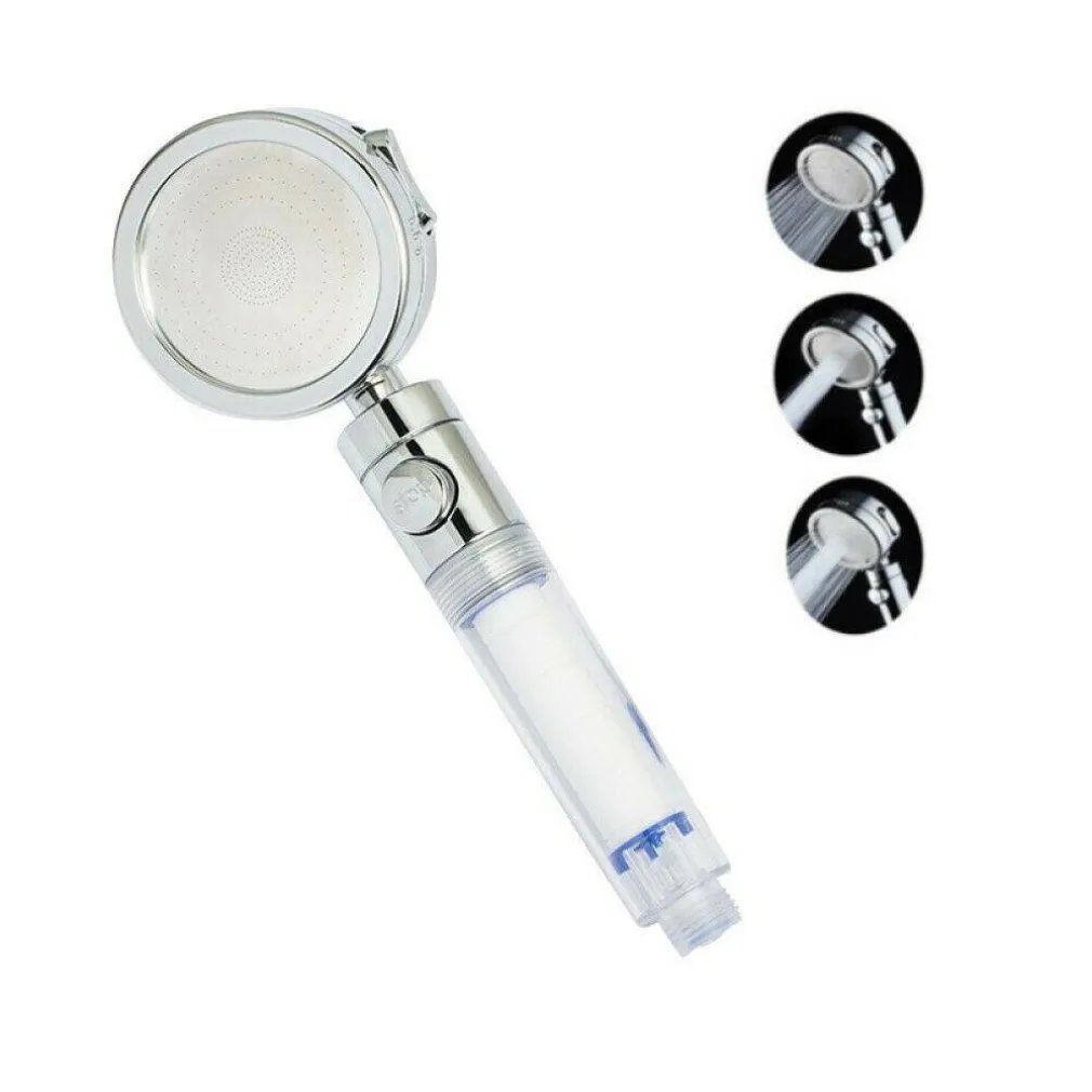 SOFFIONE DOCCIA MULTIGETTO ROTONDO DOCCETTA 8X25CM MASSAGGIO ANTICALCARE 52999