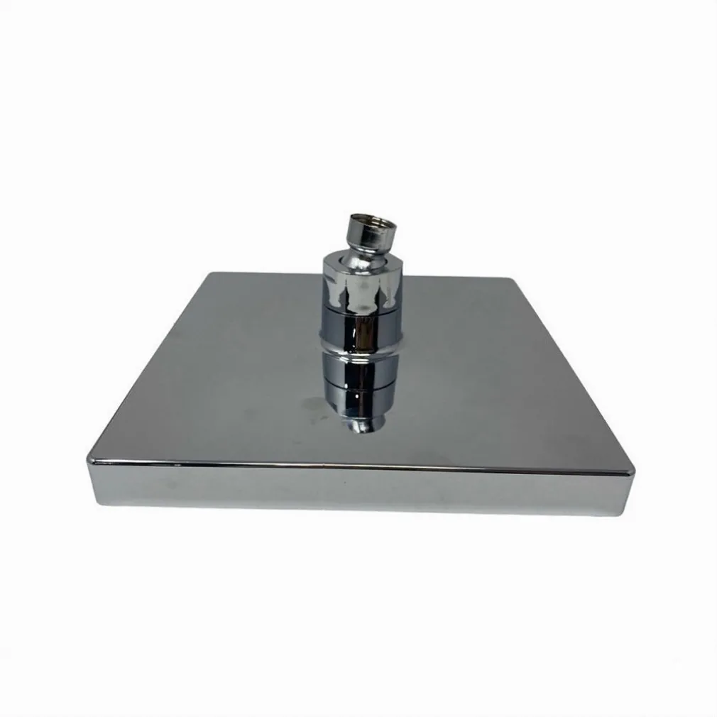 SOFFIONE DOCCIA QUADRATO 15CM A LED RGB BAGNO MISCELATORE 79903 PER CROMOTERAPIA