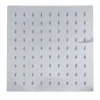 SOFFIONE DOCCIA QUADRATO 20 X 20 CM UGELLI FORI BAGNO MISCELATORE 69122 MODERNO