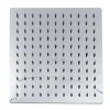 SOFFIONE DOCCIA QUADRATO MODERNO 25 X 25 CM UGELLI FORI BAGNO MISCELATORE 69123
