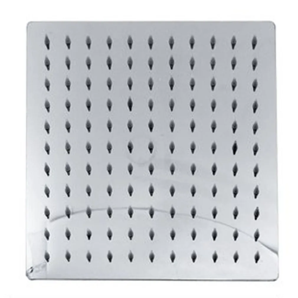 SOFFIONE DOCCIA QUADRATO MODERNO 25 X 25 CM UGELLI FORI BAGNO MISCELATORE 69123