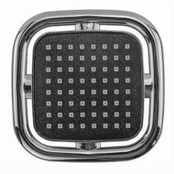 SOFFIONE DOCCIA QUADRATO 11X11 CM UGELLI FORI BAGNO MISCELATORE ACCESSORI 69281