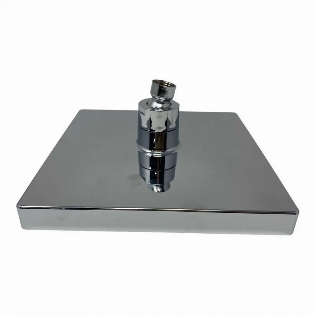 SOFFIONE DOCCIA QUADRATO 20CM A LED RGB BAGNO MISCELATORE 79905 PER CROMOTERAPIA