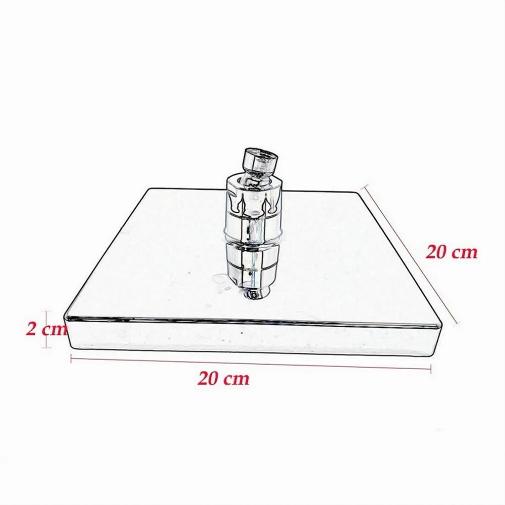 SOFFIONE DOCCIA QUADRATO 20CM A LED RGB BAGNO MISCELATORE 79905 PER CROMOTERAPIA