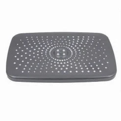 SOFFIONE DOCCIA RETTANGOLARE UGELLI FORI BAGNO MISCELATORE GRIGIO 28.5X19CM 87129