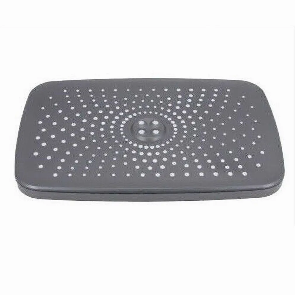 SOFFIONE DOCCIA RETTANGOLARE UGELLI FORI BAGNO MISCELATORE GRIGIO 28.5X19CM 87129