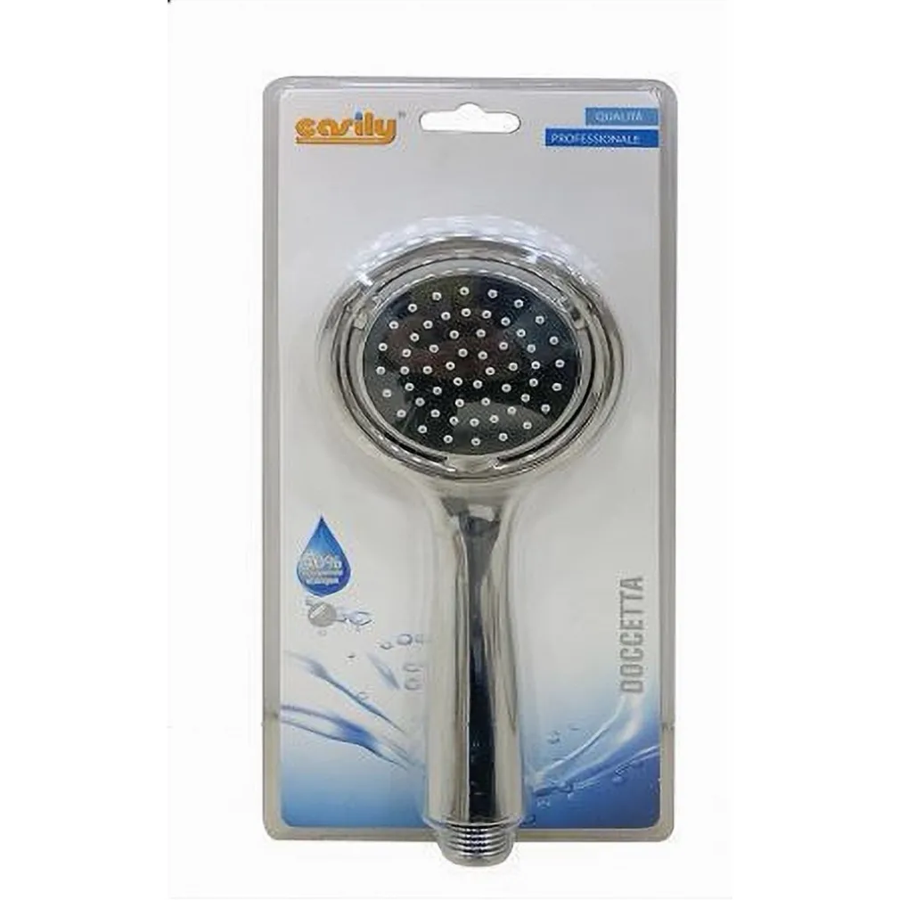 SOFFIONE DOCCIA ROTONDO 1 MODALITÀ BAGNO DOCCETTA DOCCINO CORNETTA MODERNO 59170