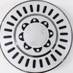 SOFFIONE DOCCIA ROTONDO BIANCO 8 ESY_52342 19 CM ACCIAIO ORIENTABILE ULTRA FLAT