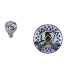 SOFFIONE DOCCIA ROTONDO DIAMETRO 7 CM UGELLI FORI BAGNO MISCELATORE 69277