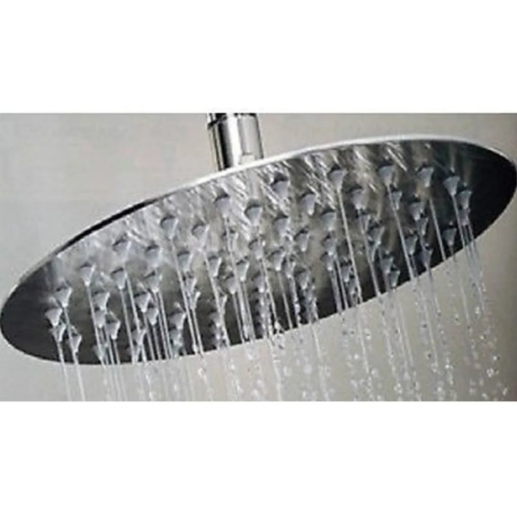 SOFFIONE DOCCIA ROTONDO TONDO 20 cm BAGNO EFFETTO PIOGGIA SOTTILE CROMATO SHOWER