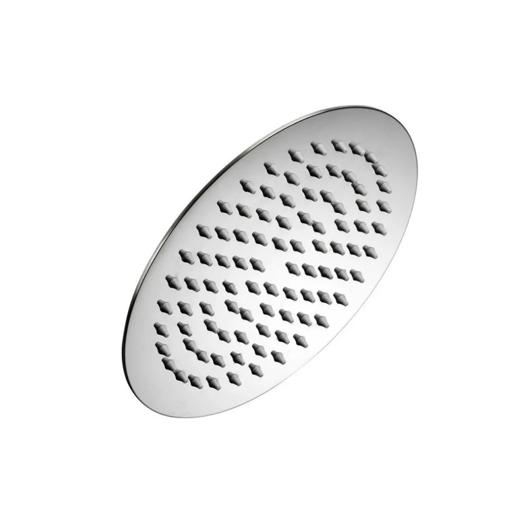 SOFFIONE DOCCIA ROTONDO TONDO 20 cm BAGNO EFFETTO PIOGGIA SOTTILE CROMATO SHOWER