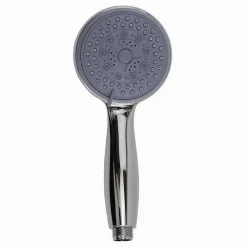 SOFFIONE DOCCIA TONDO 10 X 22 CM DOCCETTA MULTIGETTO DI 3 TIPI REGOLABILE 69099