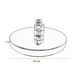 SOFFIONE DOCCIA TONDO 22CM LED RGB COLORATI BAGNO MISCELATORE 79904 CROMOTERAPIA