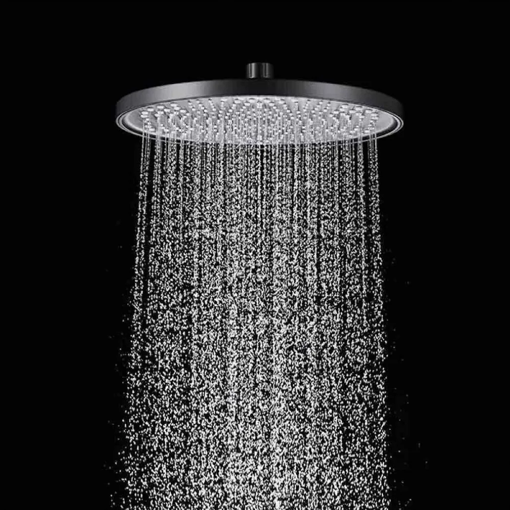 SOFFIONE DOCCIA TONDO IN ABS 22,5 CM UGELLI FORI BAGNO MISCELATORE FILTRO 87133