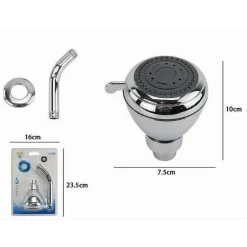 SOFFIONE DOCCIA UGELLI FORI BAGNO MISCELATORE AD ALTA PRESSIONE BRACCIO 59233