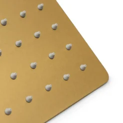 SOFFIONE DOCCIA ULTRA SLIM QUADRATO 25X25CM ORO SATINATO ATTACCO UNIVERSALE ½ BAGNO 87882