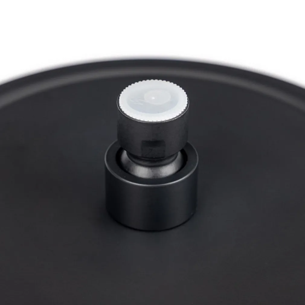 SOFFIONE DOCCIA ULTRA SLIM ROTONDO Ø25CM NERO ATTACCO UNIVERSALE ½ BAGNO MISCELATORE 87885