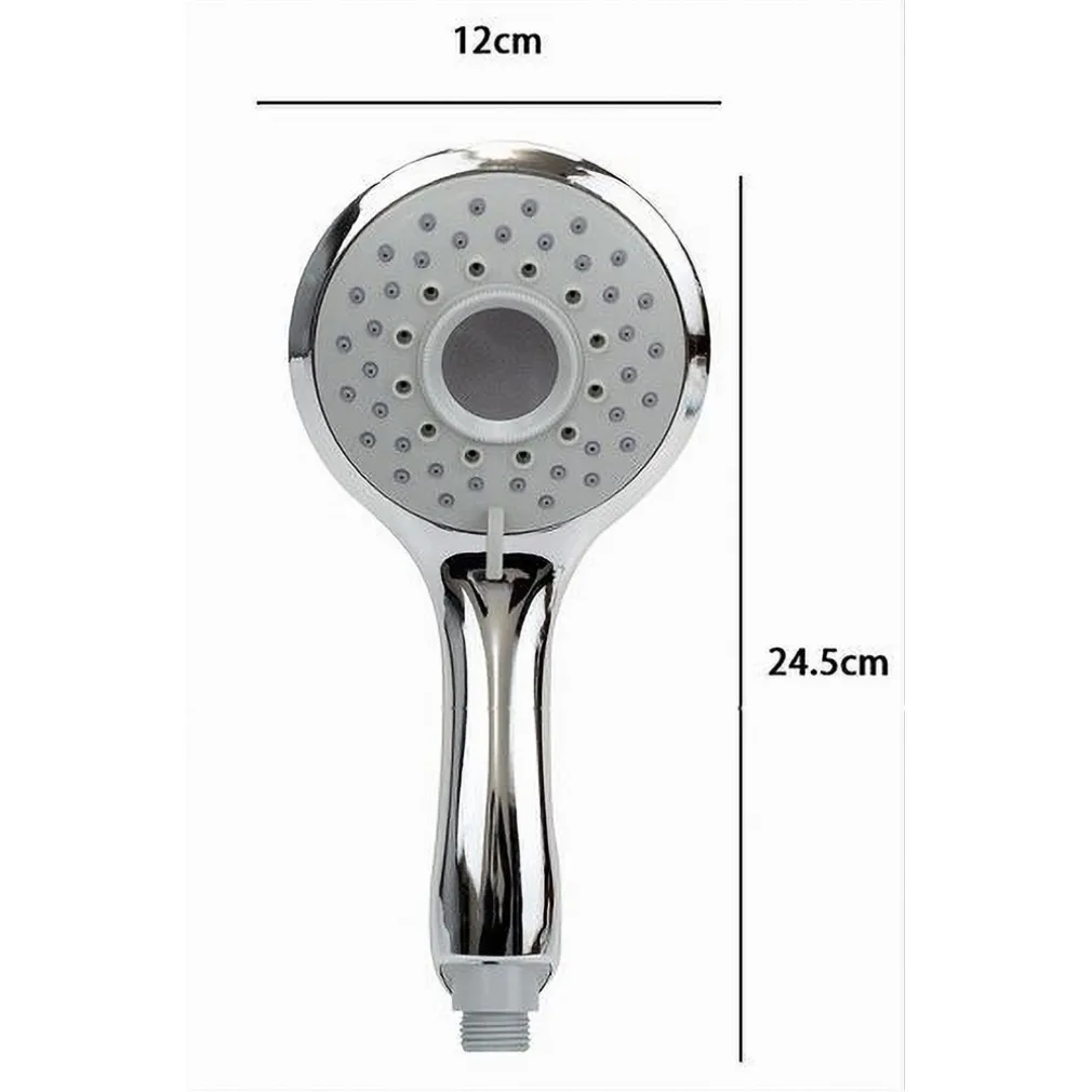 SOFFIONE DOCCIA 12X24.5CM DOCCETTA BAGNO MULTIGETTO REGOLABILE MANICO BOMBATO 79706