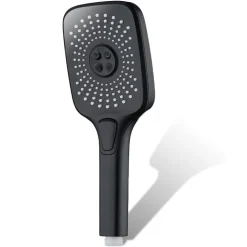 SOFFIONE MULTIGETTO PER DOCCIA BAGNO MODERNO NERO DOCCETTA IN ABS ATTACCO 1/2" 87128