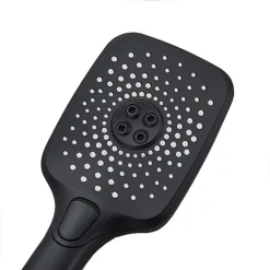 SOFFIONE MULTIGETTO PER DOCCIA BAGNO MODERNO NERO DOCCETTA IN ABS ATTACCO 1/2