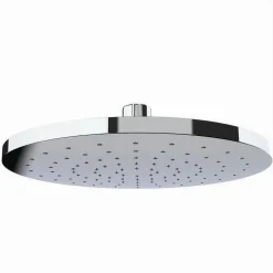 SOFFIONE PER DOCCIA ANTICALCARE IN ABS CROMATO EFFETTO PIOGGIA TONDO 22 CM 59226