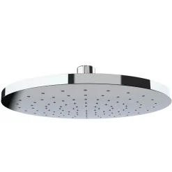 SOFFIONE PER DOCCIA ANTICALCARE IN ABS CROMATO EFFETTO PIOGGIA TONDO 22 CM 59226