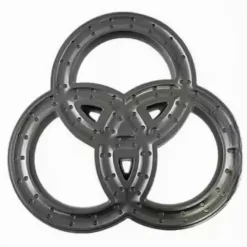 SOFFIONE PER DOCCIA BAGNO 3 ANELLI UGELLI IN ABS DOCCETTA MULTIGETTO NERO 87516