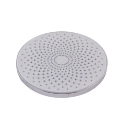 SOFFIONE PER DOCCIA BAGNO ROTONDO 22 CM IN ABS DOCCETTA CROMATO ATTACCO 1/2