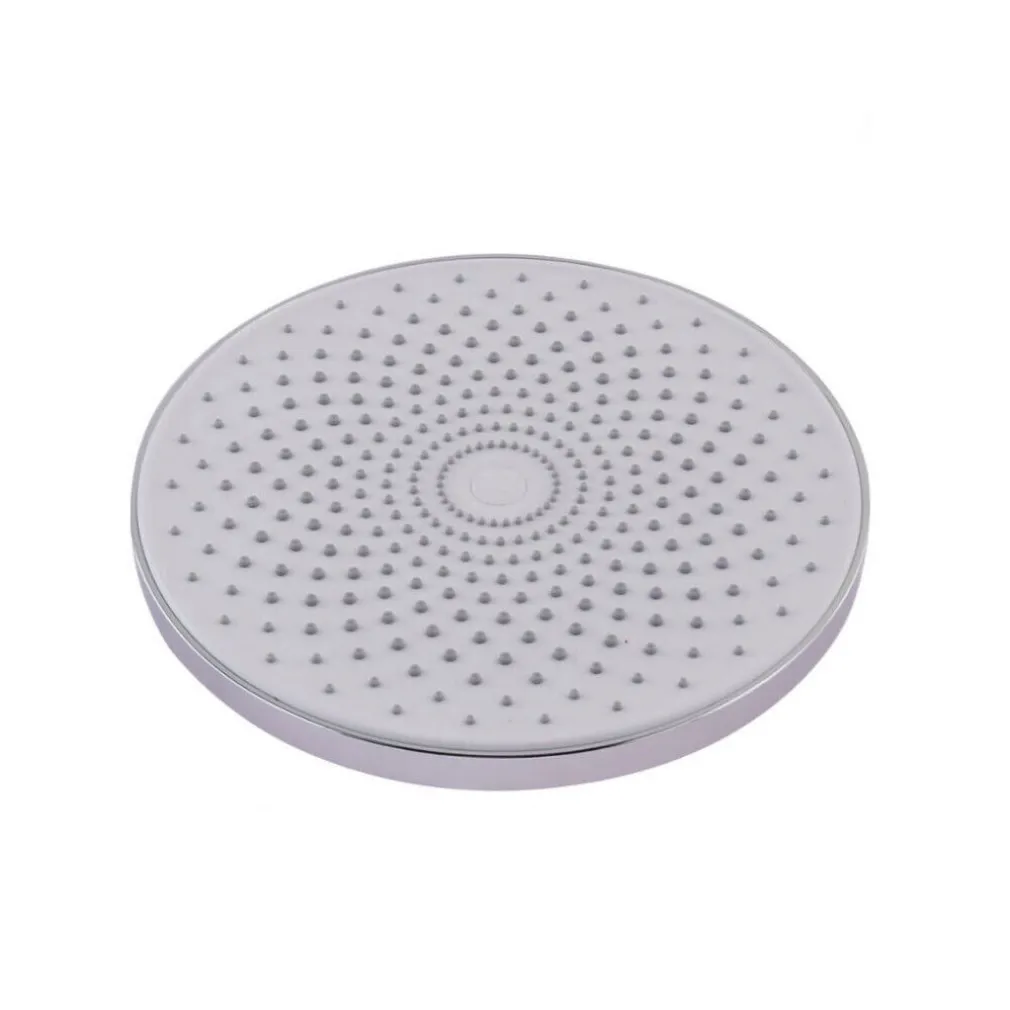 SOFFIONE PER DOCCIA BAGNO ROTONDO 22 CM IN ABS DOCCETTA CROMATO ATTACCO 1/2" 79371