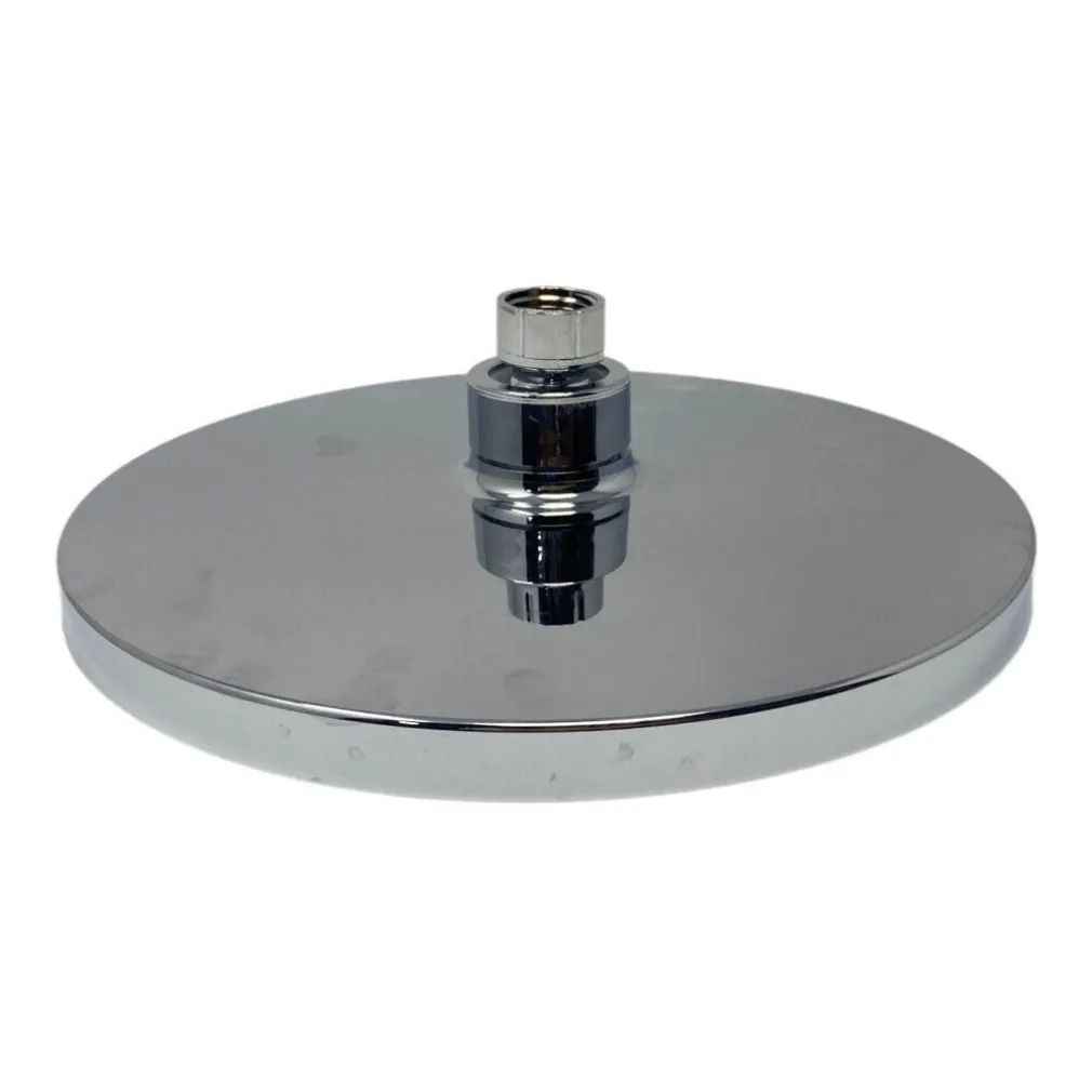 SOFFIONE PER DOCCIA BAGNO ROTONDO 22 CM IN ABS DOCCETTA CROMATO ATTACCO 1/2" 79371