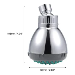 SOFFIONE PER DOCCIA MULTIGETTO TONDO BAGNO DOCCETTA IDROMASSAGGIO 10X7CM 98216