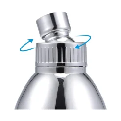 SOFFIONE PER DOCCIA MULTIGETTO TONDO BAGNO DOCCETTA IDROMASSAGGIO 10X7CM 98216