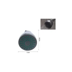 SOFFIONE PER DOCCIA MULTIGETTO TONDO BAGNO DOCCETTA IDROMASSAGGIO 10X7CM 98216