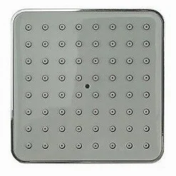 SOFFIONE PER DOCCIA QUADRATO 10 CM UGELLI FORI BAGNO MISCELATORE ATTACCHI 69282