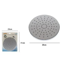 SOFFIONE PER DOCCIA ROTONDO DIAMETRO 20 CM UGELLI FORI BAGNO MISCELATORE 79526