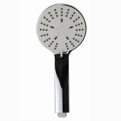 SOFFIONE TONDO DOCCIA 10 X 23 CM DOCCETTA MULTIGETTO DI 3 TIPI REGOLABILE 69046