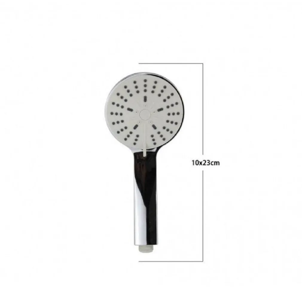 SOFFIONE TONDO DOCCIA 10 X 23 CM DOCCETTA MULTIGETTO DI 3 TIPI REGOLABILE 69046