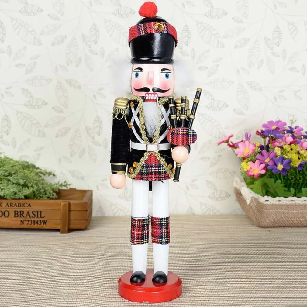 SOLDATO SCHIACCIANOCI DI NATALE IN LEGNO 30 CM DECORAZIONI ADDOBBI NATALIZI